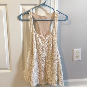 Lacy white tank